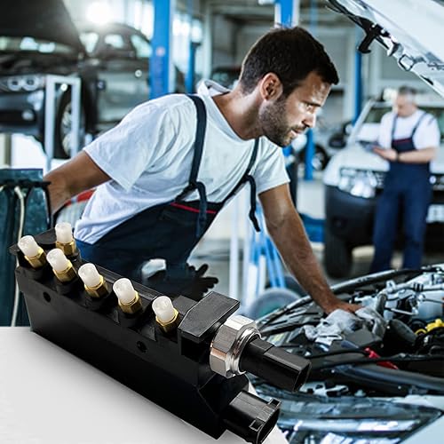 Miniatura 6 de Compresor de la suspensión del aire del bloque de válvula para el OEM de la clase S (W220) del Benz 1998-2006 reemplaza el número 2203200258,