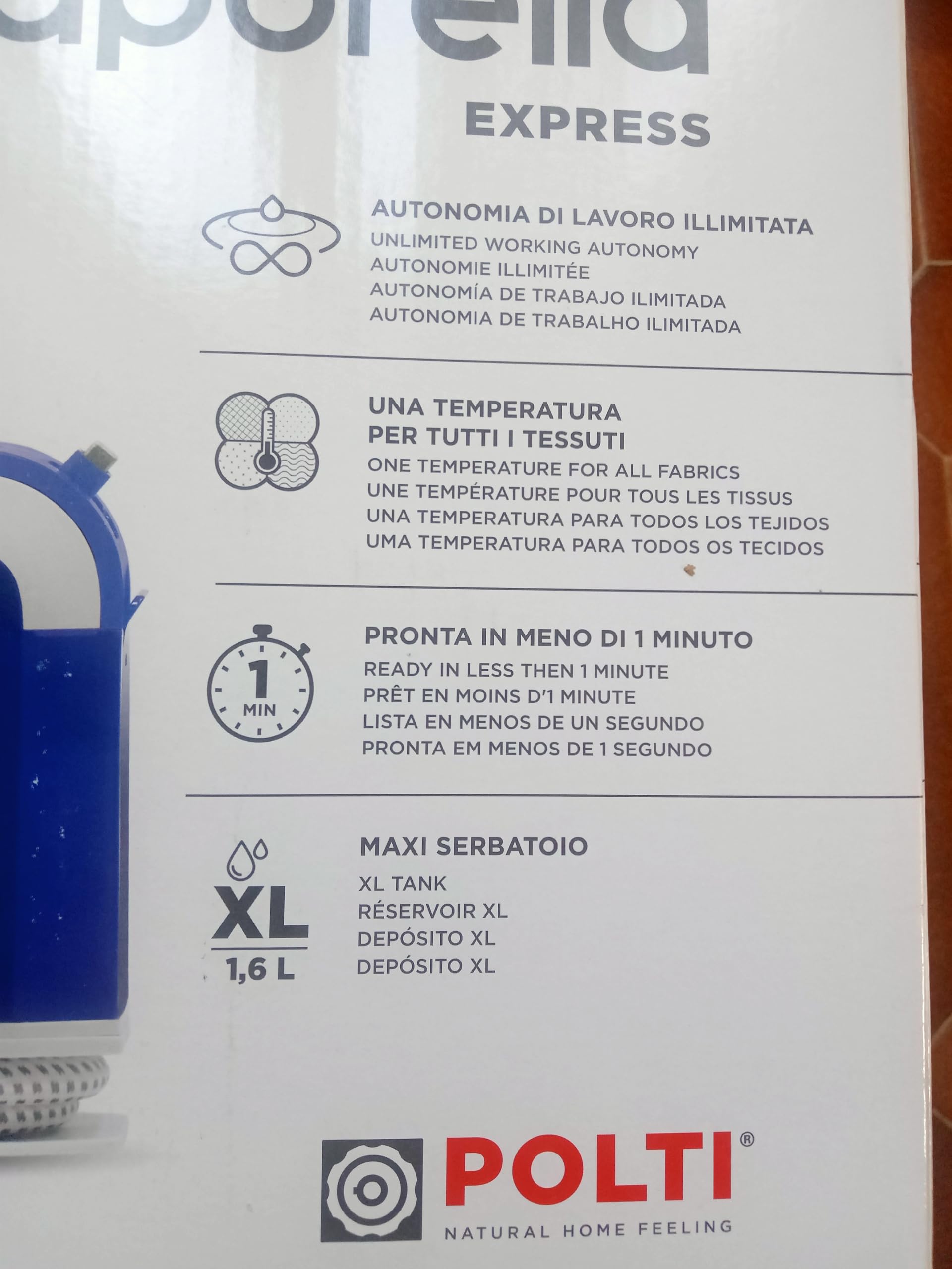 POLTI Planchas de Vapor de la Marca Modelo Ferro Car.Continua VAPORELLA Express VE30.30