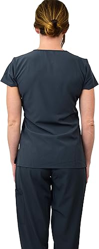 Miniatura 7 de Green Town Conjunto médico de enfermería GT 4FLEX para mujer, camiseta y pantalón, colores sólidos y estampados