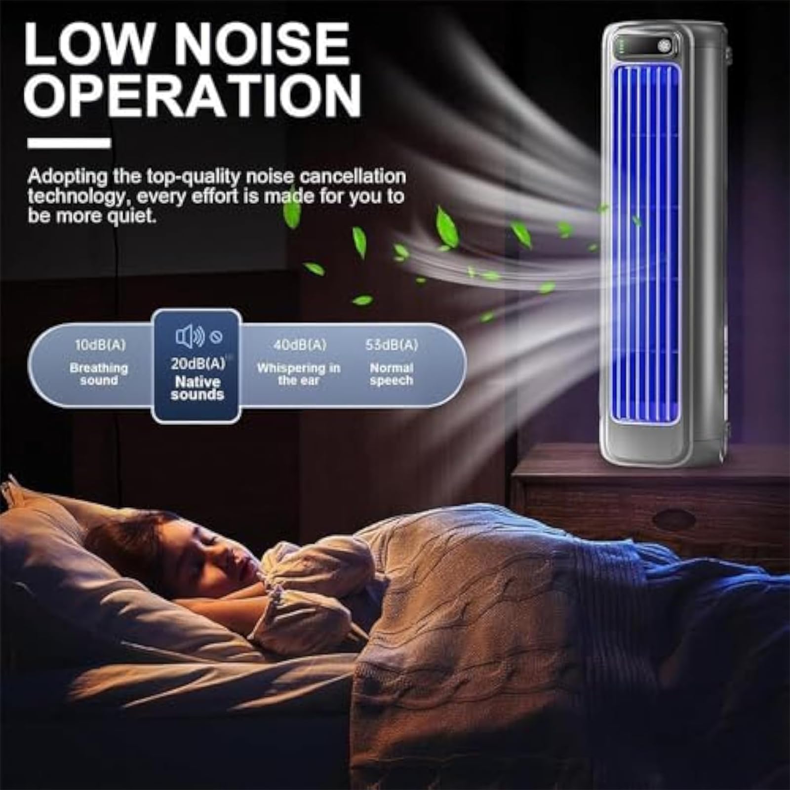 Coldeez Cooling Ace, Festburg Cool Air Fan, Sherum Cooling Ace Portable Air Cooler, 3 Speeds Adjustable, Wireless Fan Bladeless Quie For Bedroom Office Home (Gray)