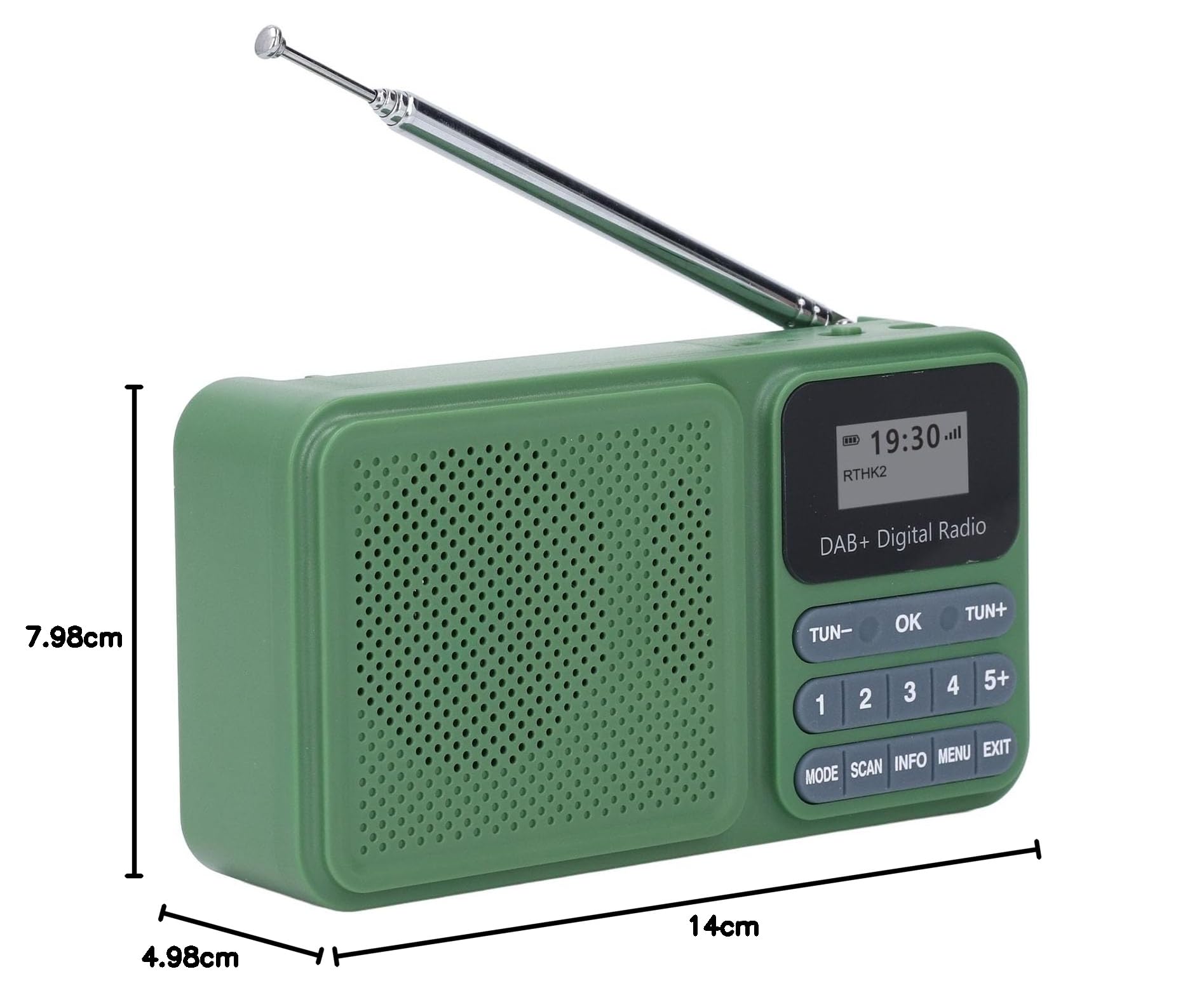 Radio Dab Radio Solare Energia Solare 3W Scheda di Memorizzazione Altoparlanti Stereo Musica USB Radio Digitale