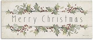 Stupell Industries Vintage Merry Christmas Sentiment, Designed by Stepha...