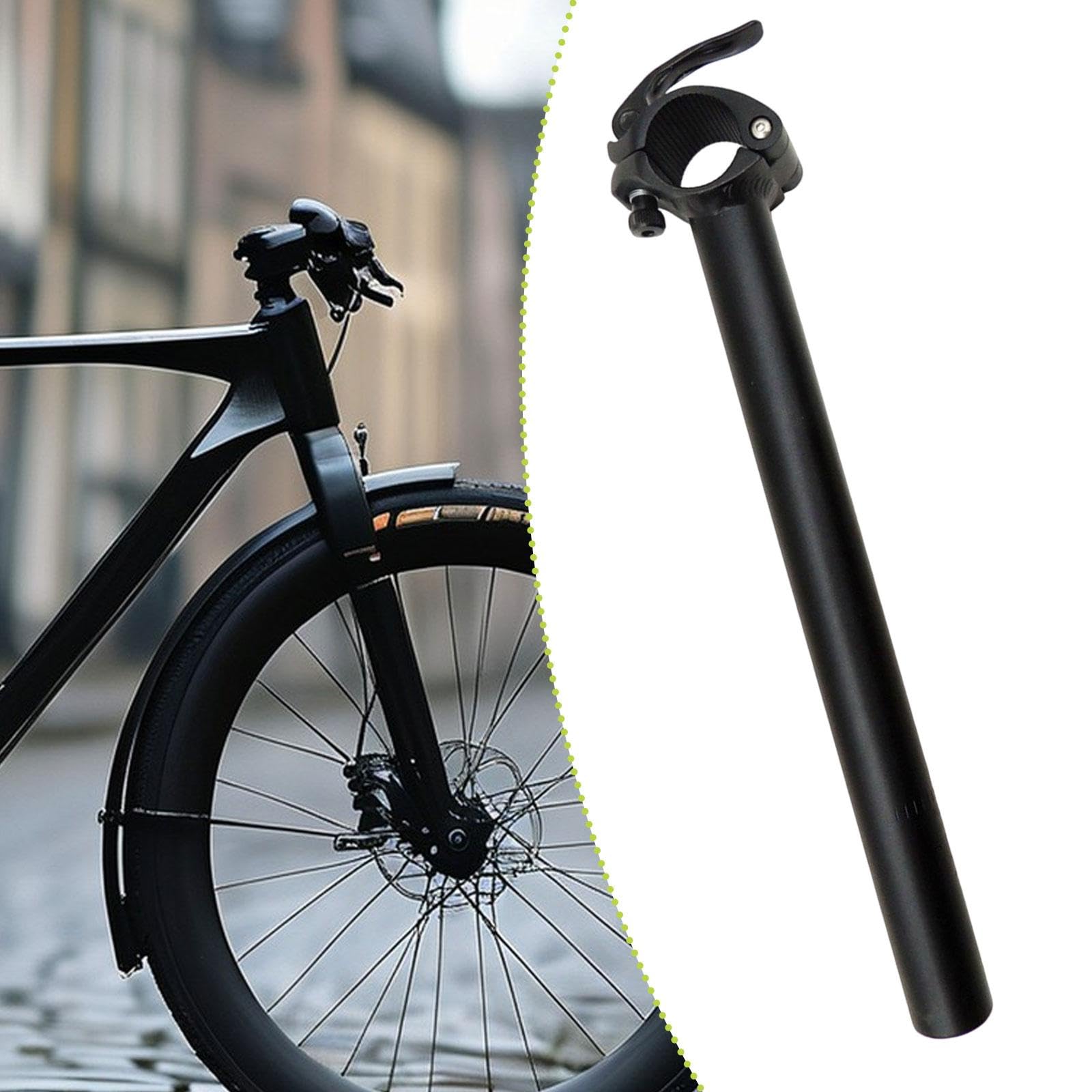 Menolana Bike Stem Riser Accessories Replacement Riding Adjustable Quick Release Folding Riser Stem Aluminum Alloy