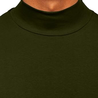 Mens Half Turtleneck Long Sleeve Pullover Basic Designed Stretch Sweaters