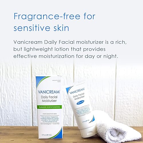 Miniatura 4 de Vanicream Hidratante facial diario Ácido hialurónico y ceramidas 3.0 fl oz  3 oz (paquete de 2)
