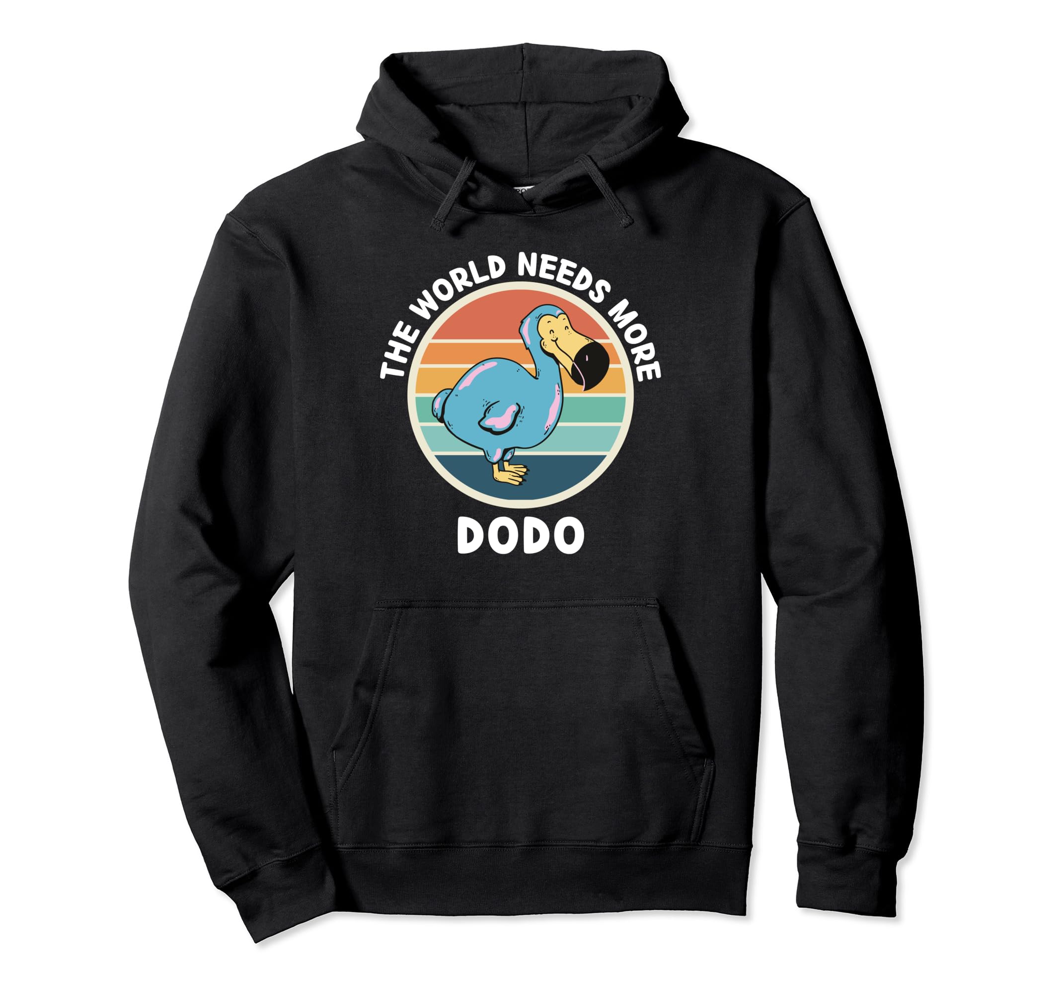 Vintage The World Needs More Dodo Retro Dodo Bird Lover Pullover Hoodie