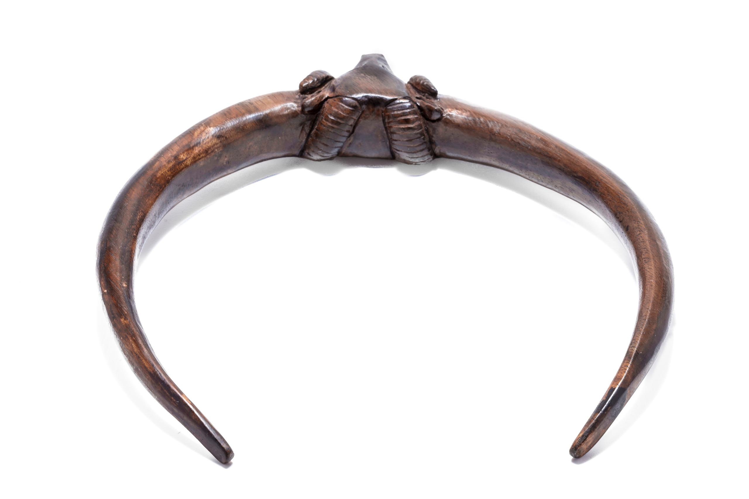 Windalf Wikinger Torques RAM Ø12.5 cm Halsreif Widderkopf Nordische Mythologie Holz