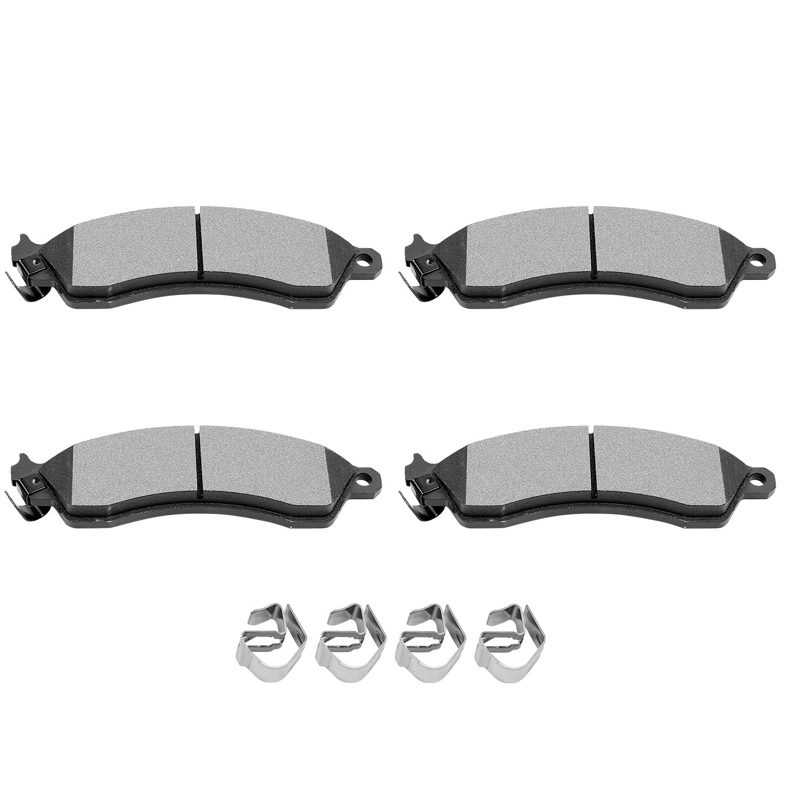 SCITOO D412 Front Semi-Metal Brake Pads Sets Fit For Chevrolet Camaro 1988-1991,For Chevrolet Corvette 1988-1996,For Pontiac Firebird 1988-1992