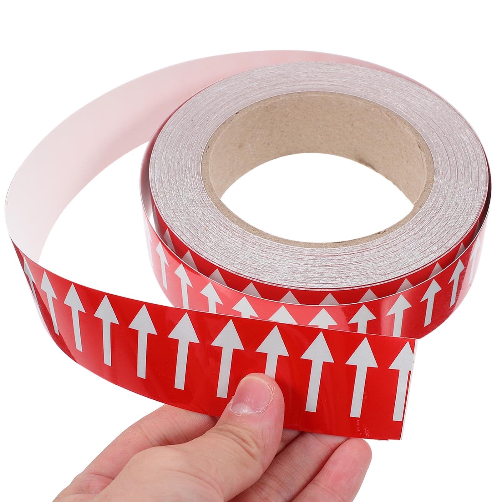 2rollos Pegatinas de Flechas Autoadhesivas para Indicación de Direcciones Flechas de Flujo para Tuberías Pegatinas de Señalización de Suelos para Tubos Flujo Direccional