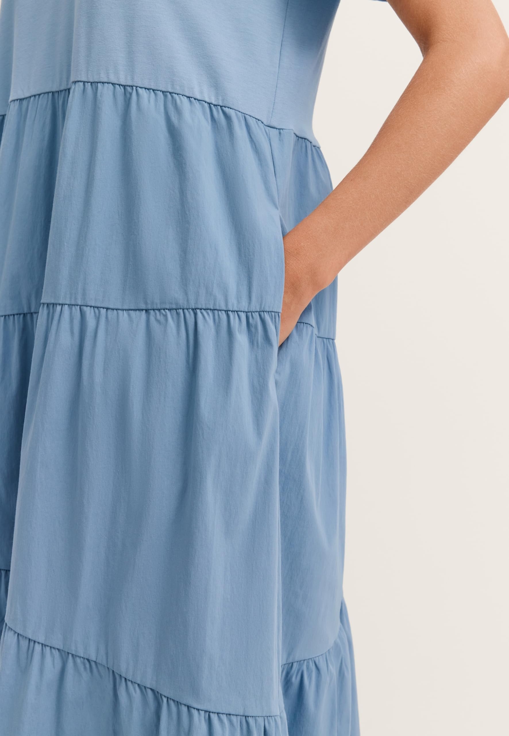 bugatti Damen Sommerkleid W1385-12308 Modern Fit mit Raffungen und Rundhals