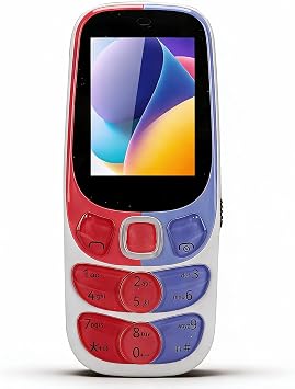 Pomya 2G Elderly Mobile Phone, Unlocked Cell Phone with BigButton and 2.4 Inch Screen, Triple Card Triple Standby, 32MB Rugged Phones for Seniors White