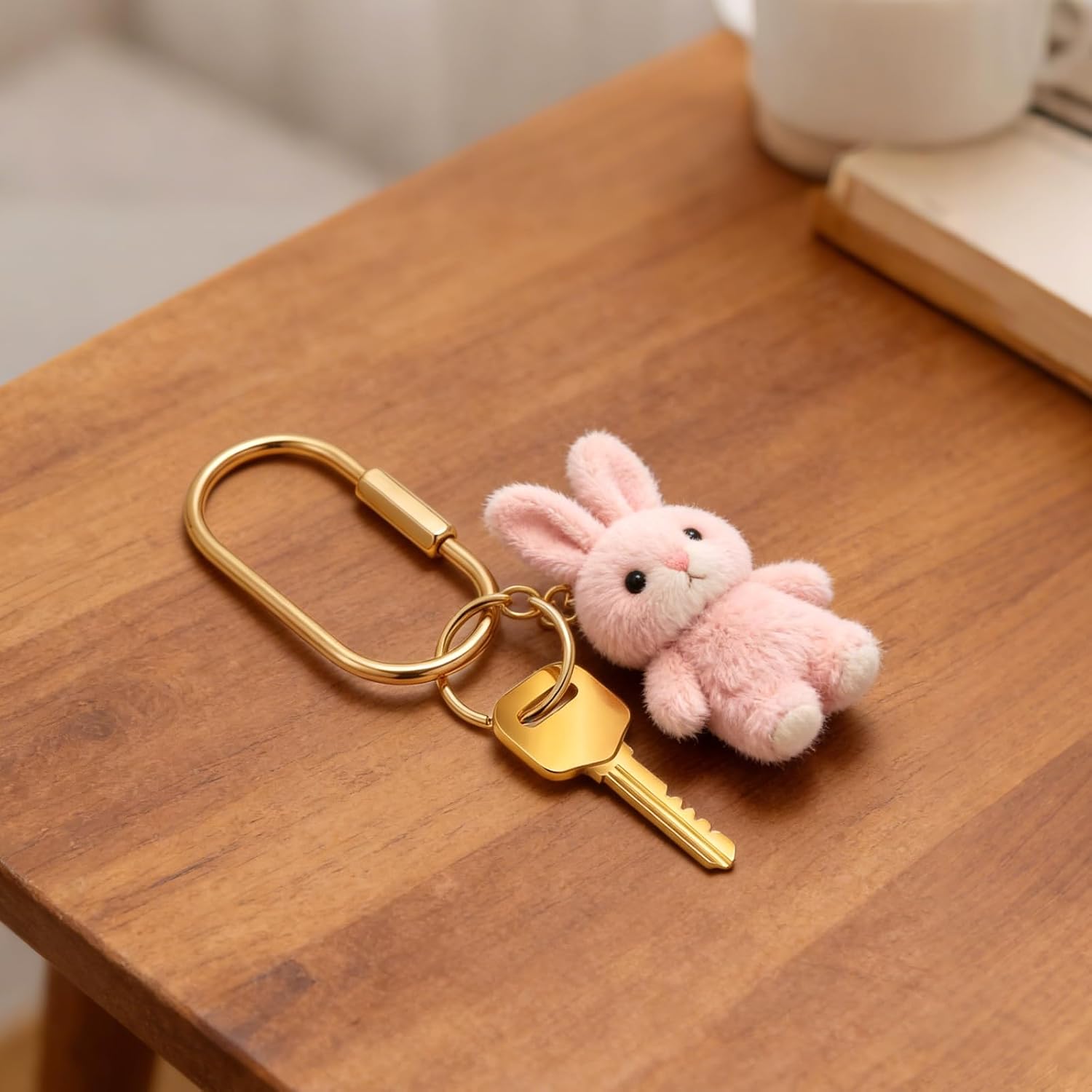 Brass Key Rings Bulk Gold Key Chain Organizer Holder for Men Women Secure Screw Locking 10 O-Rings Purse Bag Charms