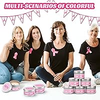 Vista 6 de MTLEE 12 velas de concientización sobre el cáncer de mama, regalos a granel para sobrevivientes de cáncer de mama para mujeres, velas de cinta rosa