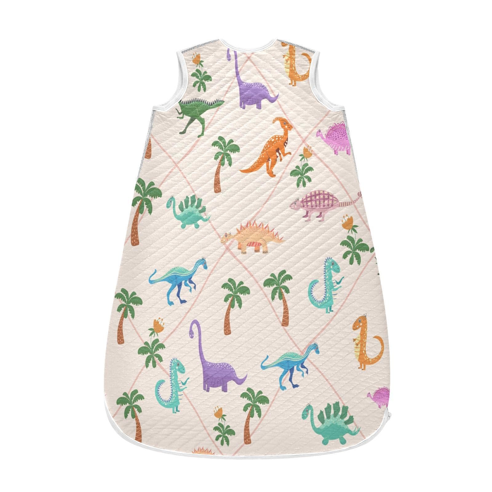 Kigai Dinosaur Tree Baby Sleep Sack Wearable Blanket Sleeping Bag 2-Way Zipper Soft Swaddle Transition Sack