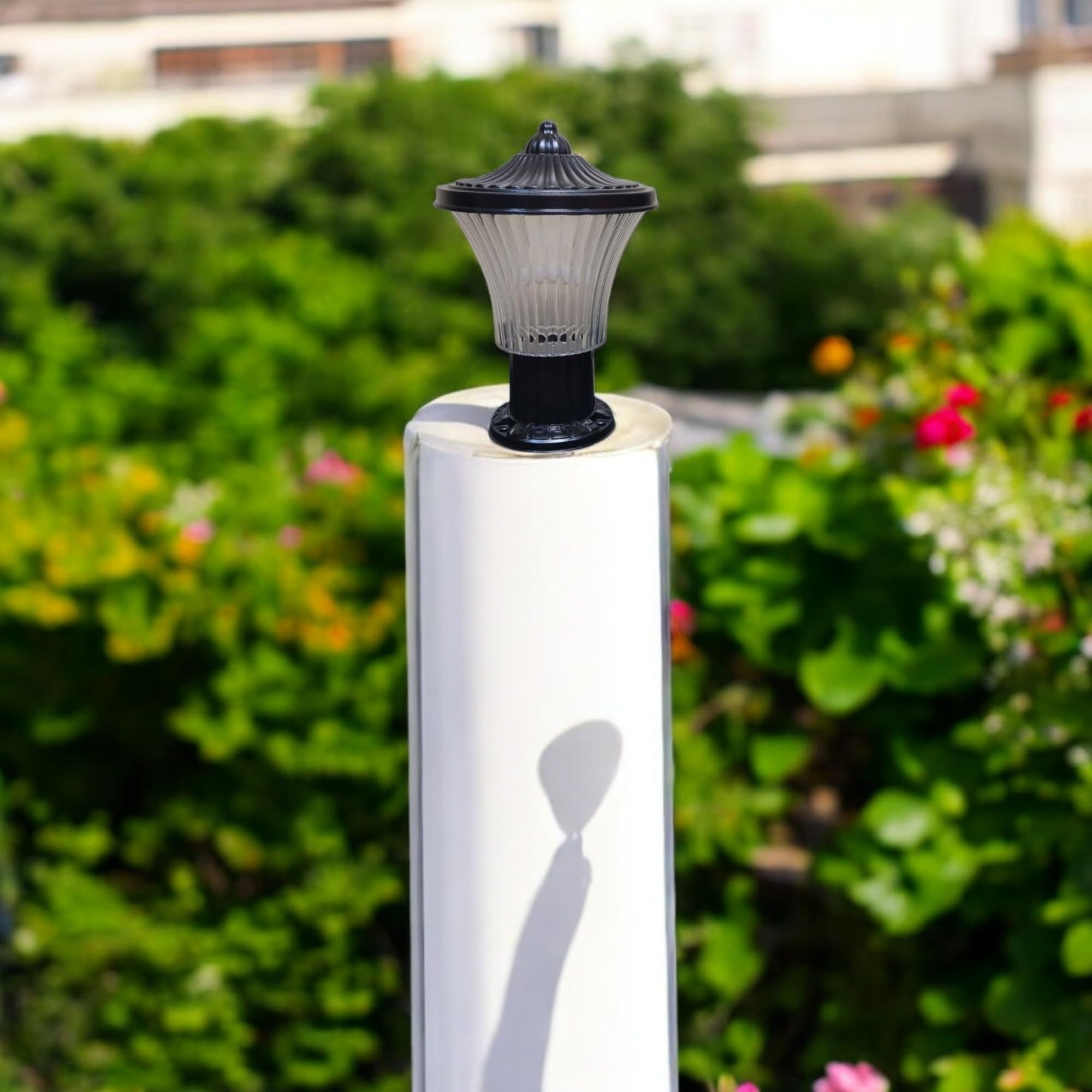 GreyWings Decorative Windsor Gate Light, Post Light for Garden & Pillar, Polycarbonate Unbreakable Plastic, B22 Holder, Size 22x33cm, Bulb Not Included, Black Finish Pack of 1-image-17