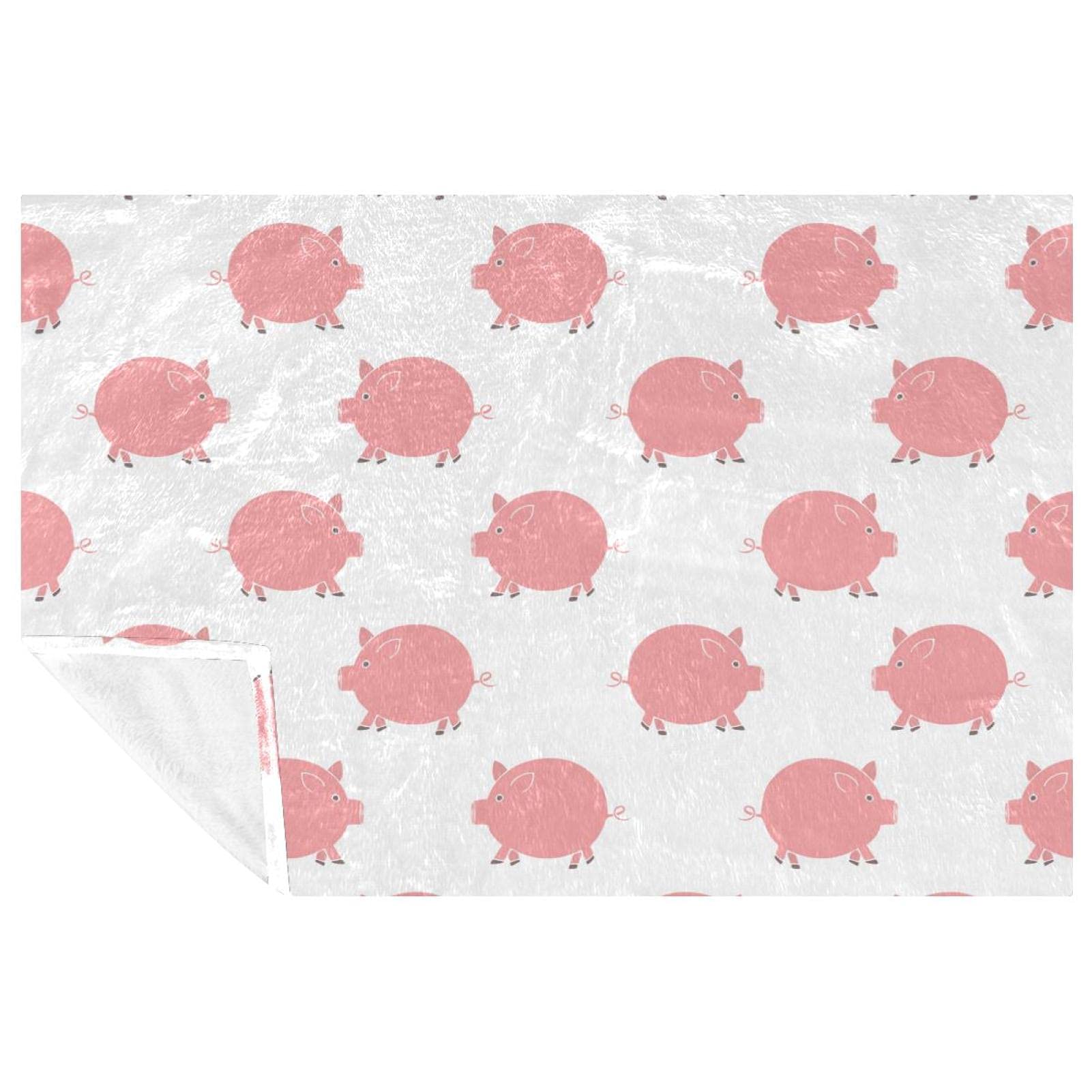Couverture cochon rose un plaid tout doux plein de tendresse pour des nuits sereines