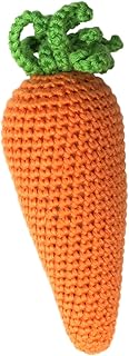 Cheengoo Organic Hand Crocheted Rattle - Carrot