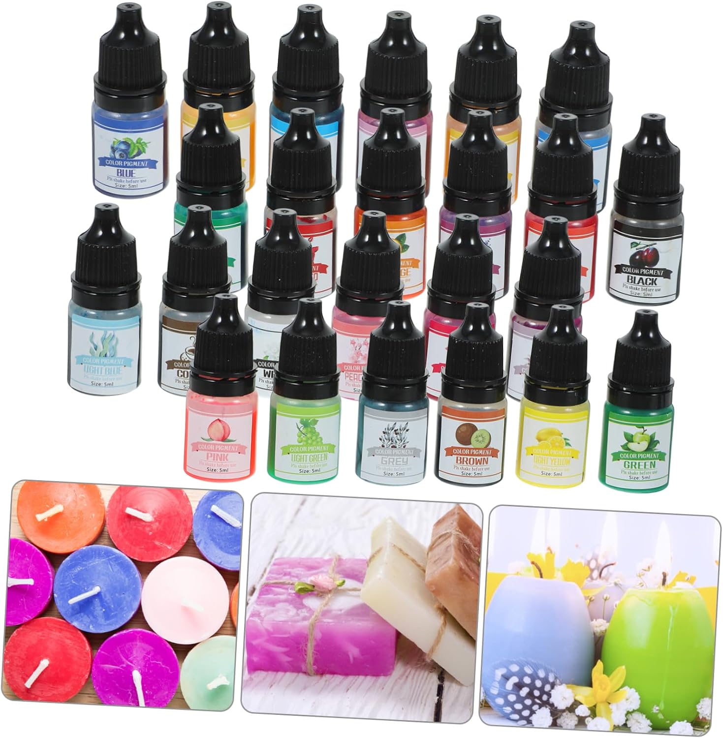 DIY Candle Dyes for Making Aromatherapy Colorants Silicone Molds Soap Coloring Ink