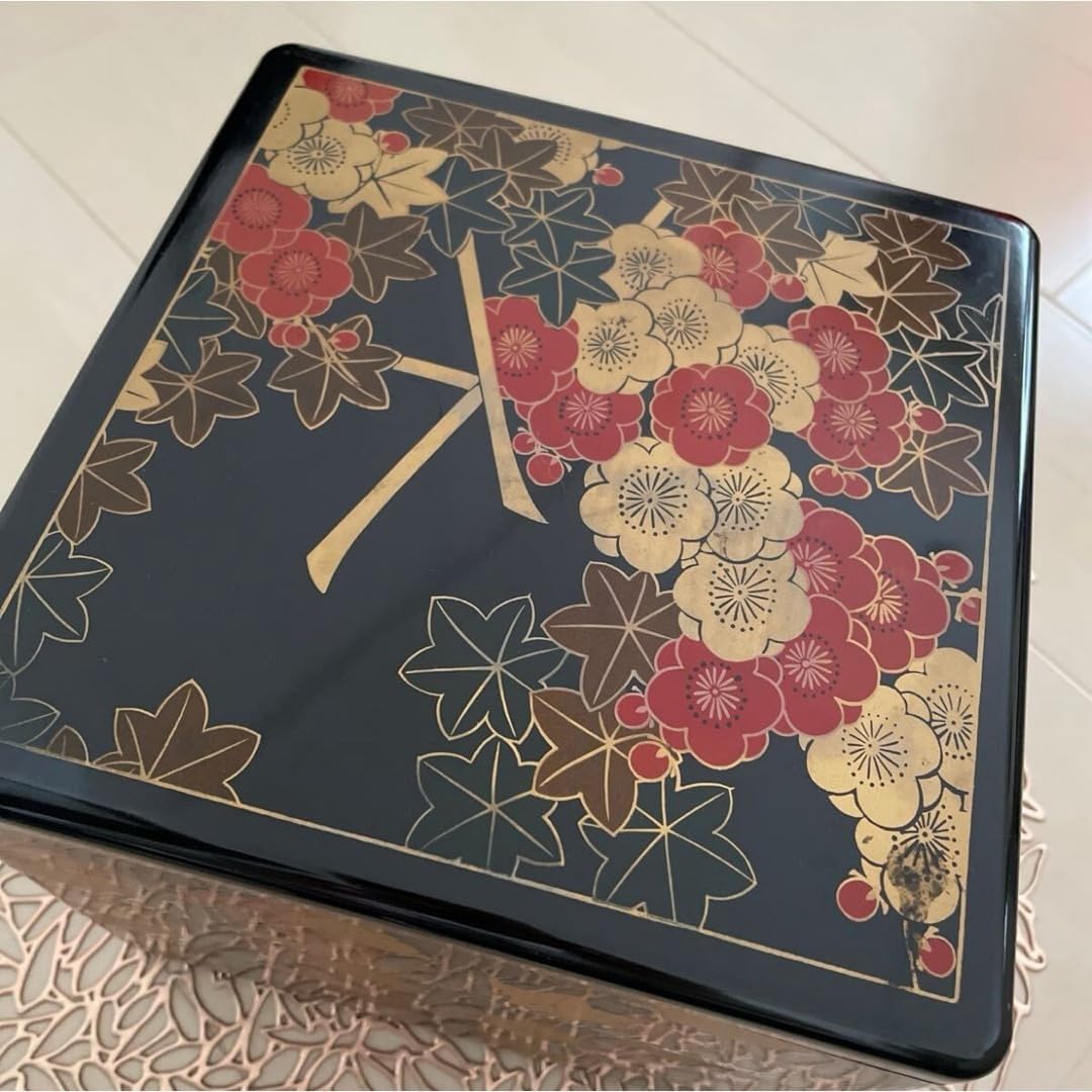 重箱 秀衡塗り 三段重 伝統工芸品 モダン 金箔 新品未使用 楽天