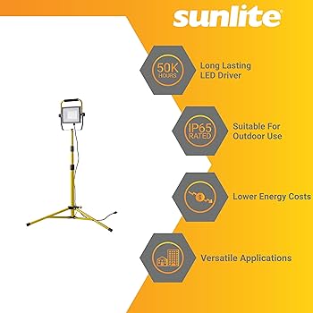 Sunlite 88176 LED Portable Construction Work Light with