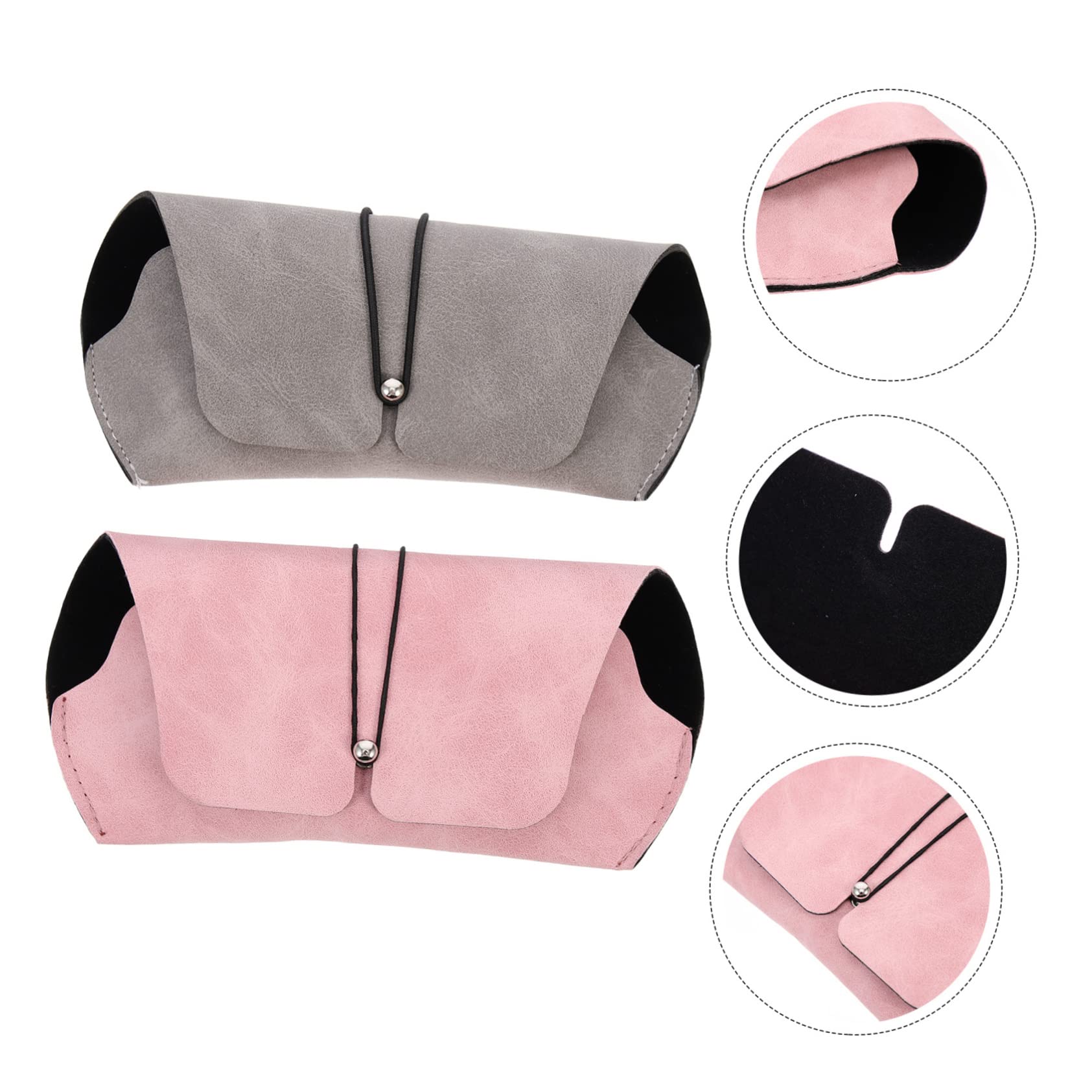 Brillenetui Männer Brillen-organizer Trendige Sonnenbrillen Für Damen Schlank Schutz Brillenhalter Wasserdichte Sonnenbrillentasche Visier Fall Zubehör Auto Pu