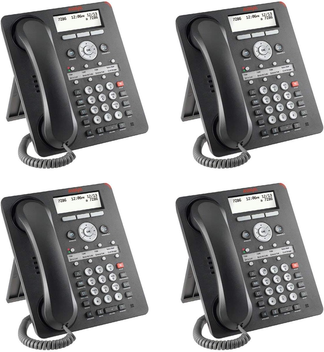 AVAYA 1608-I ICON IP PHONE (700510907) (4-PACK) NEW (Certified Refurbished)