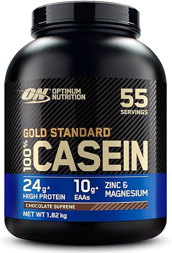Optimum Nutrition Gold Standard 100% Proteine Caseina in Polvere, Gusto Cioccolato Supreme, 1.82kg, 55 Porzioni Generico - integratore