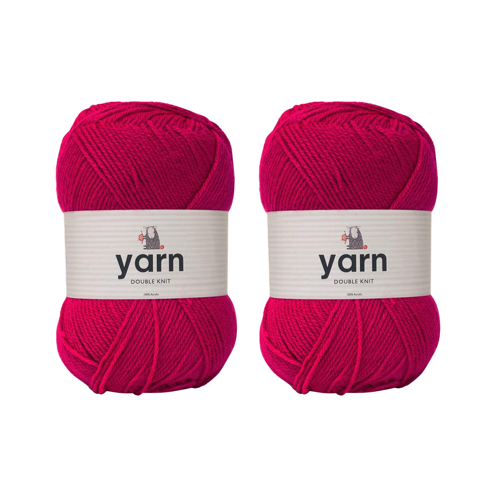 KORBOND DK Black Yarn - 100g Acrylic Wool - Lightweight, Hypoallergenic & Durable Double Knit Crochet Yarn Knitting Wool (290m Total) — view 121