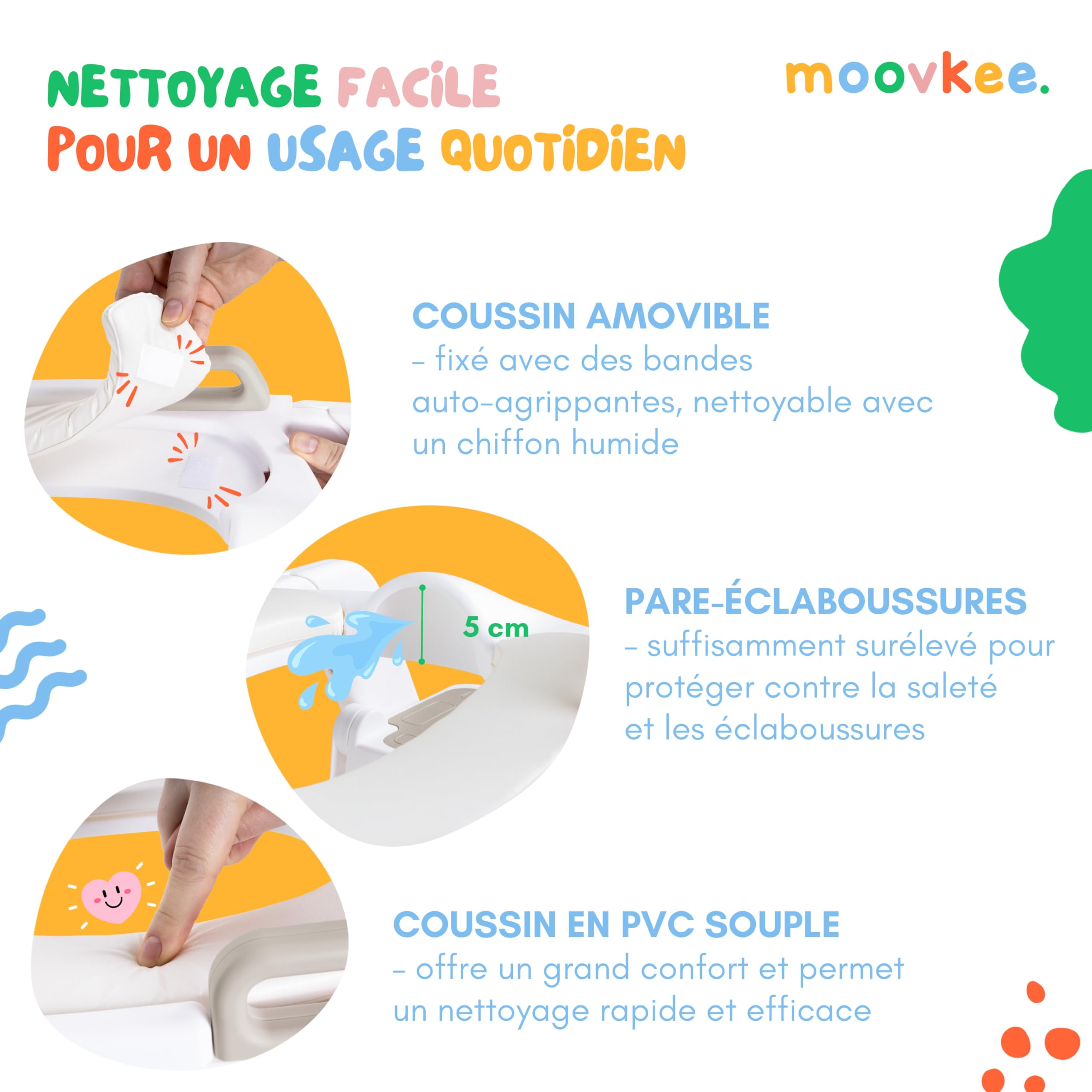 Reducteur Toilette Enfant avec Marche Beige à Partir de 18 Mois - Rehausseur Toilette Pour Garçons et Filles - Pliable Adaptateur WC pour Enfant avec Réglage en Hauteur Continu