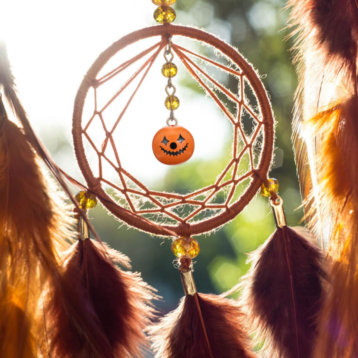 Abaodam 180 Pezzi Perline di Legno per Gioielli Fai da Te Halloween Superficie Liscia senza Bave, per Braccialetti e Collane, Accessori Creativi per Decorazioni Autunnali