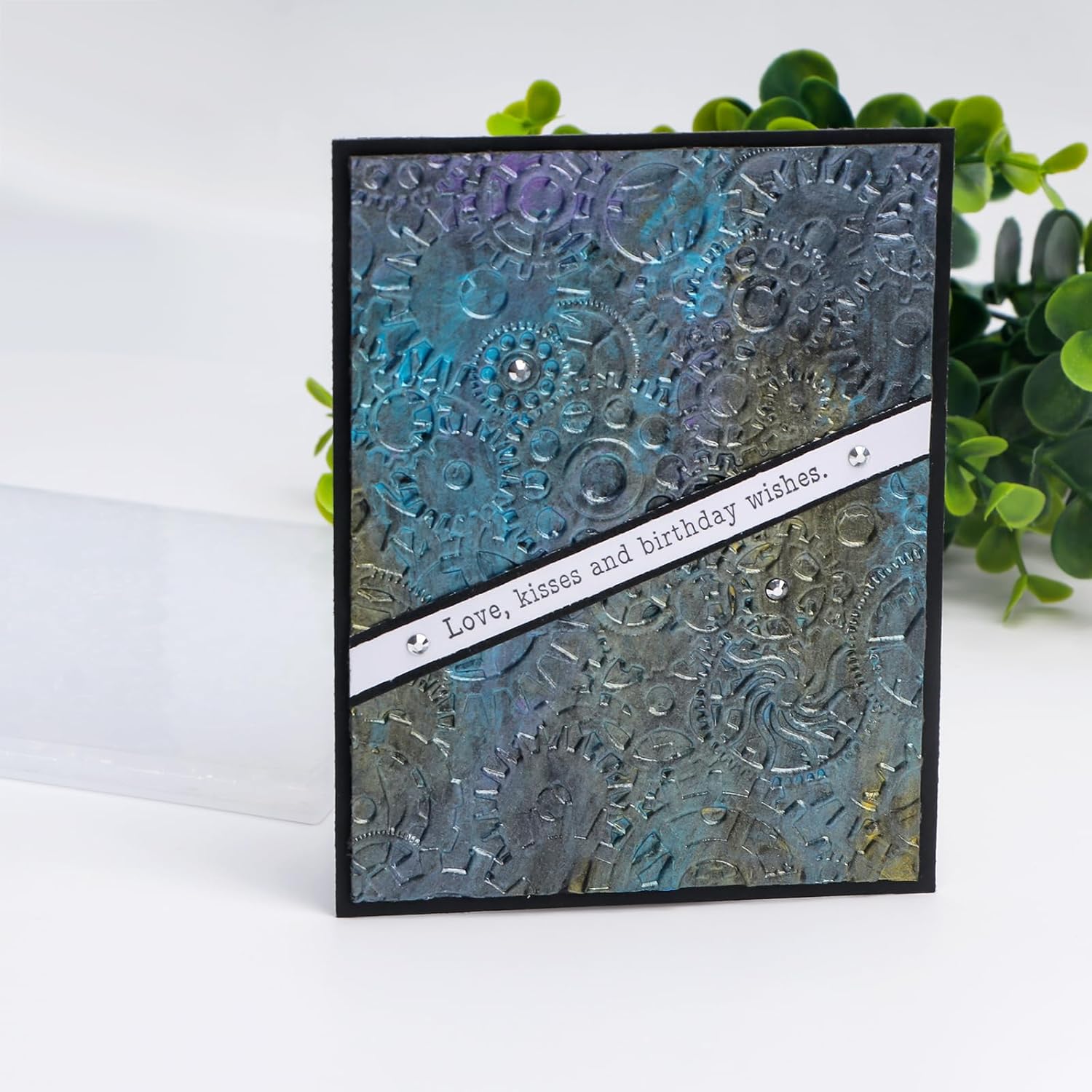 Briartw 3D Embossing Folder for Paper Crafting - Deep Texture Design, Compatible with Die Cutting Machines, Ideal for Cardstock (≥250gsm),Scrapbooking and Paper Craft,5.9x5.9 Inch