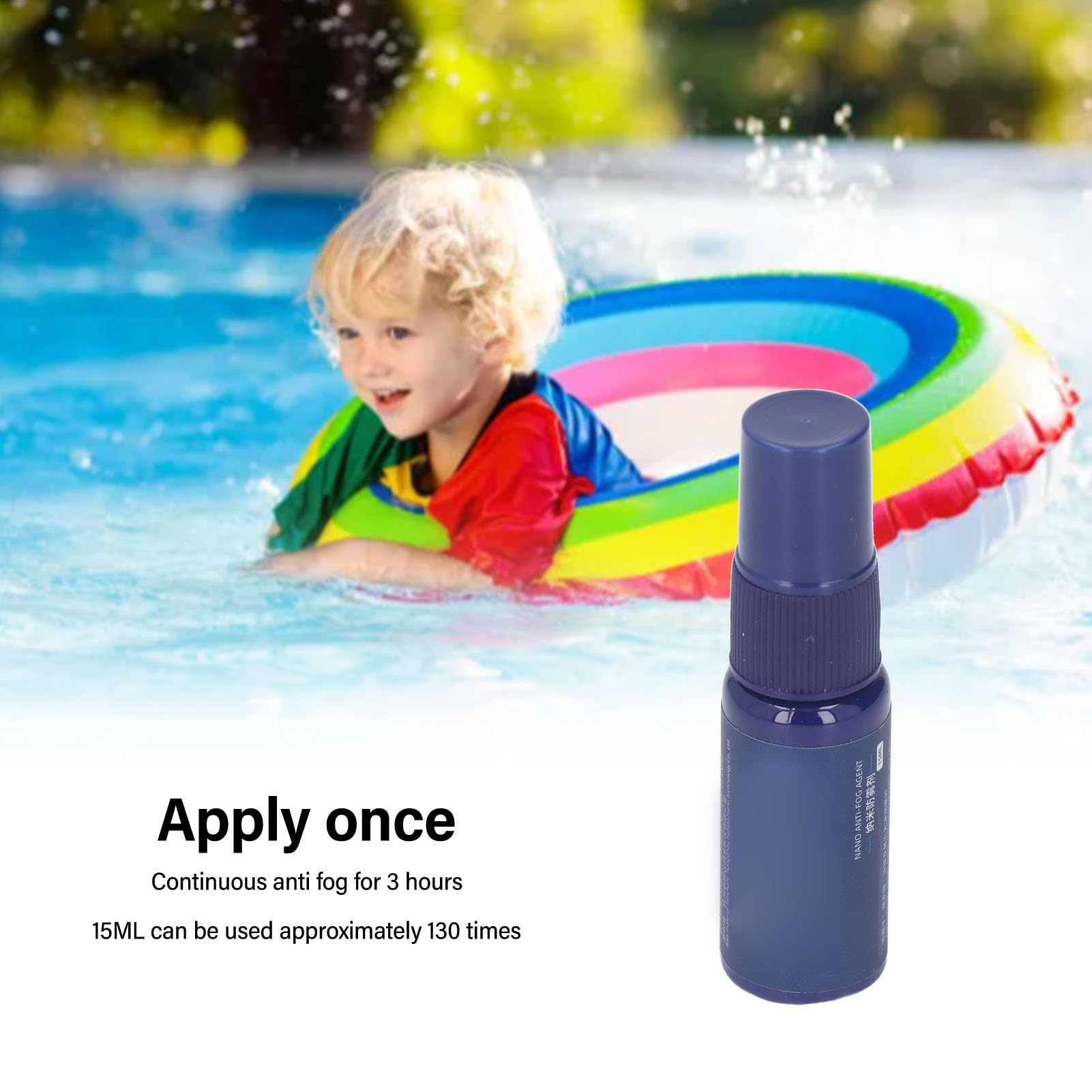 Yosoo Health Gear Swim Goggles Anti Fog Agent Solid State Long Lasting Nano Defogger Glasses Sunglasses Spray, Eyeglasses Lens Cleaner, Reflective Prevention Eyewear for Clear Vision Diving