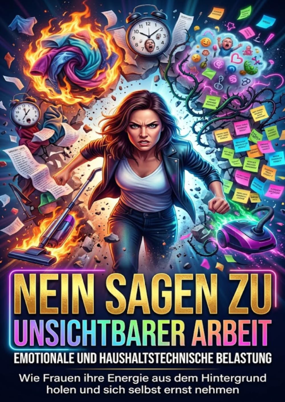 Nein sagen zu unsichtbarer Arbeit: Emotionale und haushaltstechnische Belastung: Wie Frauen ihre Energie aus dem Hintergrund holen und sich selbst ernst nehmen