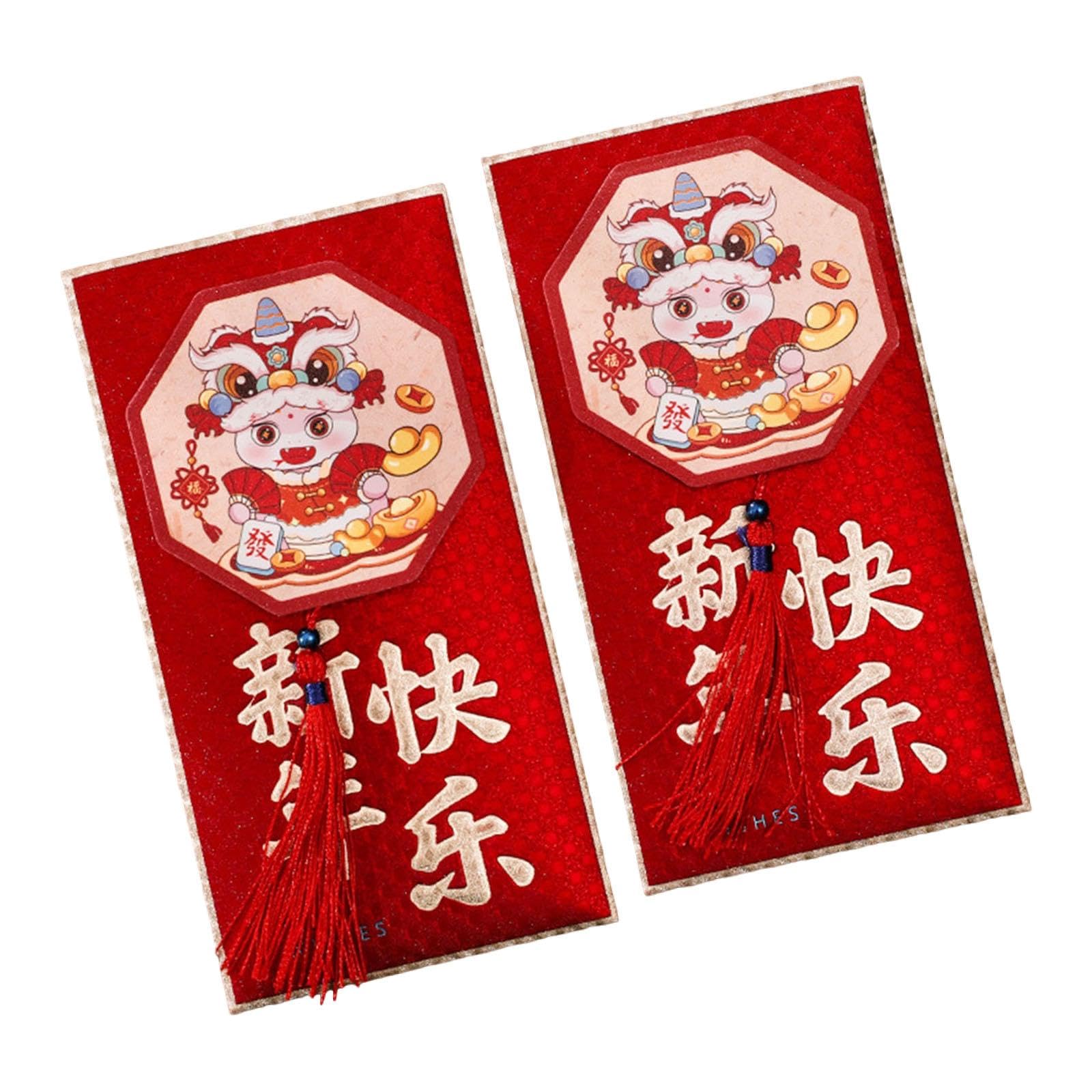 THE STYLE SUTRA 2X New Year Red Envelopes Large Lucky Money for Graduation Festival Birthday Happy New Year-image-37