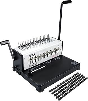 RAYSON Comb Binding Machine, 21-Hole, Binds 400 Sheets, SD-220B