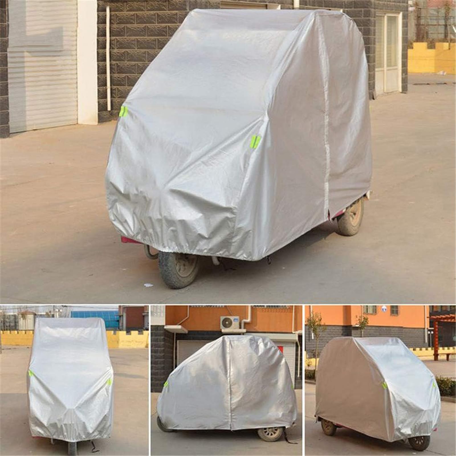 Vollständig Geschlossene Abdeckung Für Mobilitätsroller, Oxford, Robust, Verhindert Regen, Wind, Staub, Sonne, UV-Schutz, Wasserdichte Abdeckung Für Elektro-Dreirad/Vierrad-Roller ,A,2.5x1.3x1.7m
