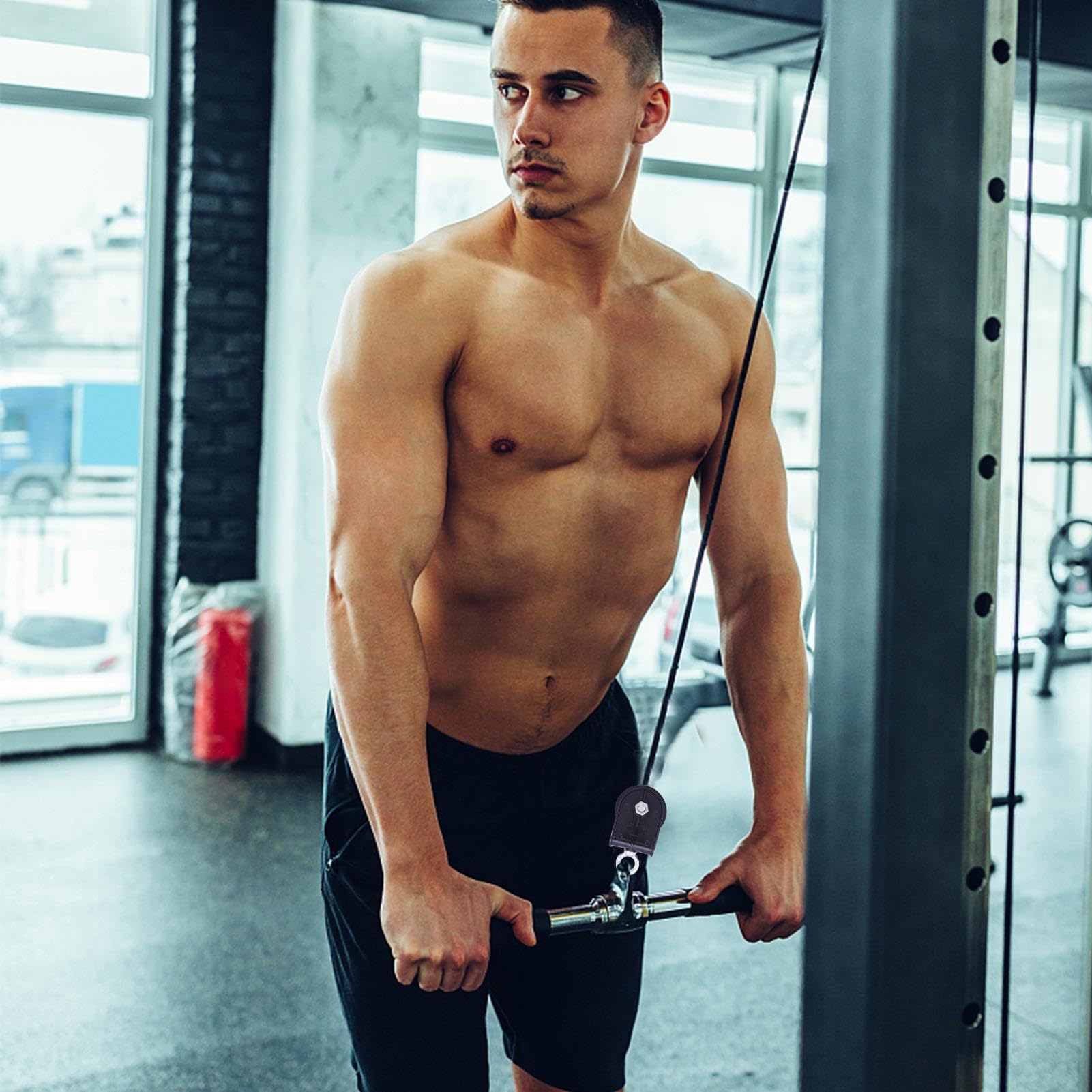 Rolka kablowa, rolka do maszyny, 360° Silent Gym Pulley, kabel obciążeniowy, do fitnessu, siłowni, do akcesoriów dla ptaków