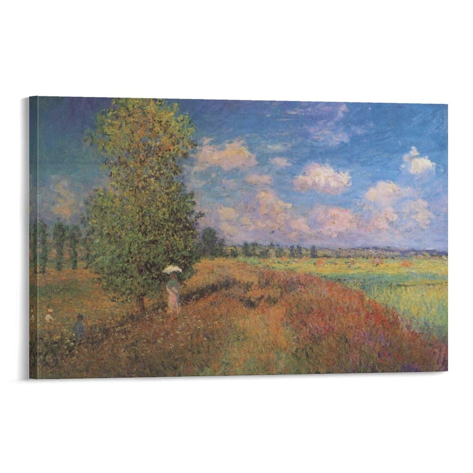 Summer Poppy Field by Claude Monet Wall Art Prints Poster Picture Print Canvas Poster Wall Paint Art Posters Decor Modern Home Artworks 12x18inch(30x45cm)