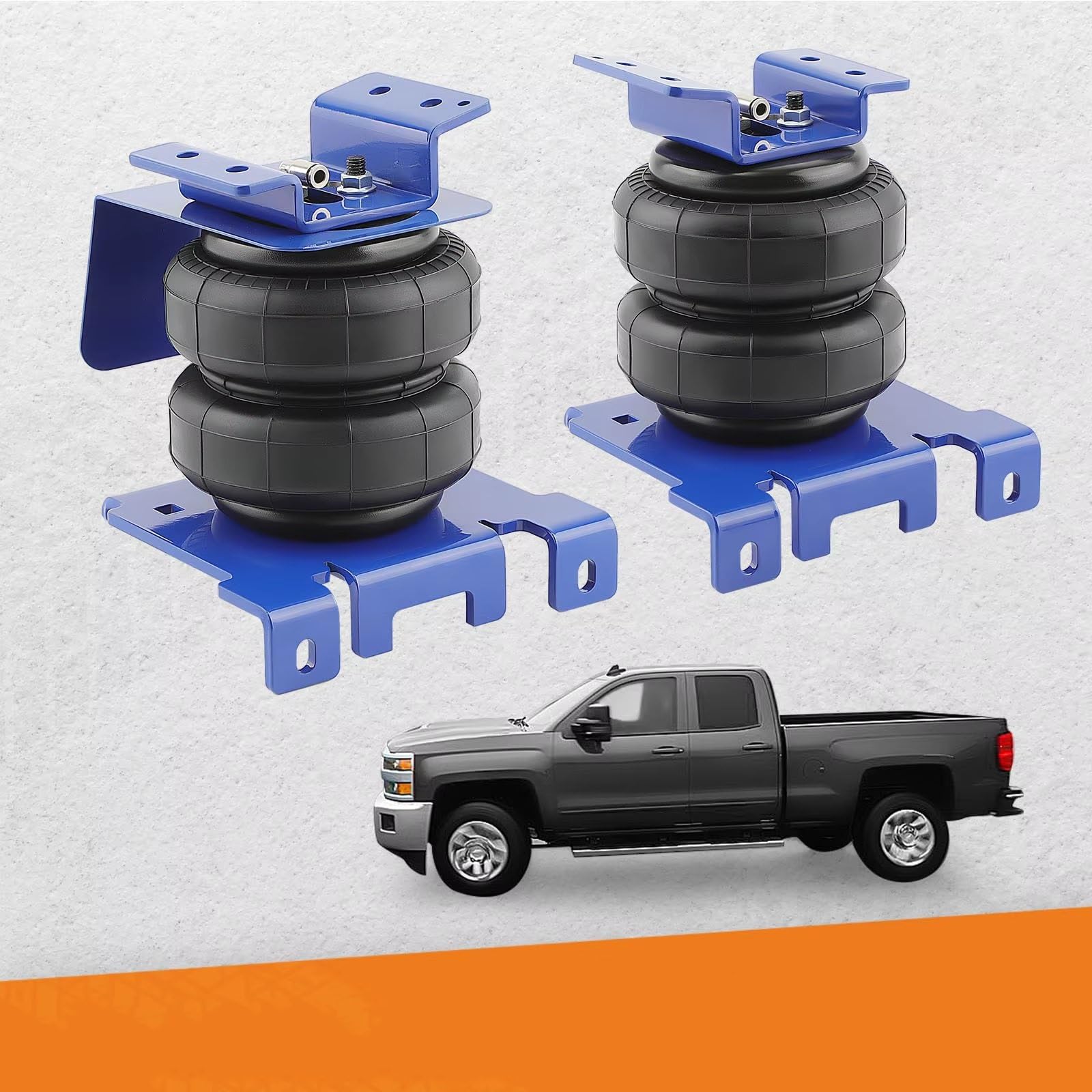 Car Air Spring Suspension Compatible With Chevrolet For Silverado 2500HD 3500HD 2001-2010 Rear Air Suspension Spring Kit 5000lbs Air Spring Suspension Kit