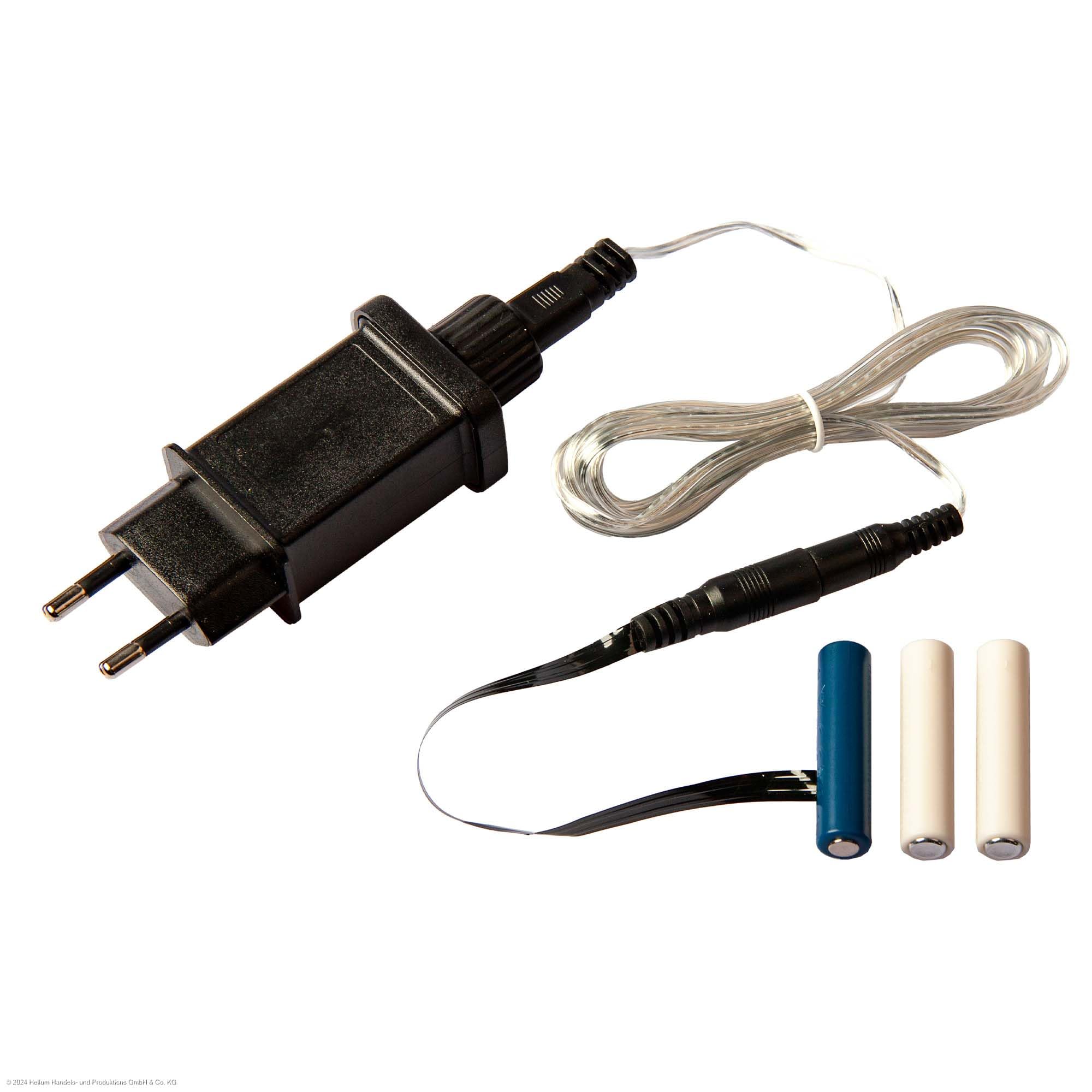 Hellum Adattatore per batterie, adattatore di alimentazione da 4,5 V per batterie AAA x 3, alimentazione sostitutiva con cavo da 1,8 m 150513
