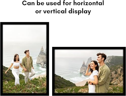 Vista 11 de Americanflat - Marco para póster de 71 x 74 cm con plexiglás pulido, portarretratos negro de madera industrializada, Epic Collection, marco ancho