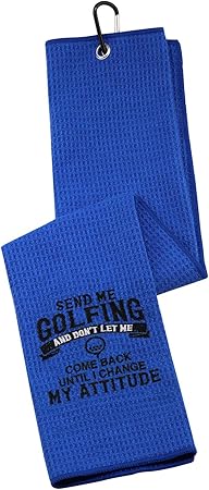 Review Funny Golf Towel Embroidered Golf Towel Gift Send Me to The Golf Course Until I Change My Attitude Golf Towel with Clip (Send Me Golfing) Review Funny Golf Towel Embroidered Golf Towel Gift Send Me to The Golf Course Until I Change My Attitude Golf Towel with Clip (Send Me Golfing)