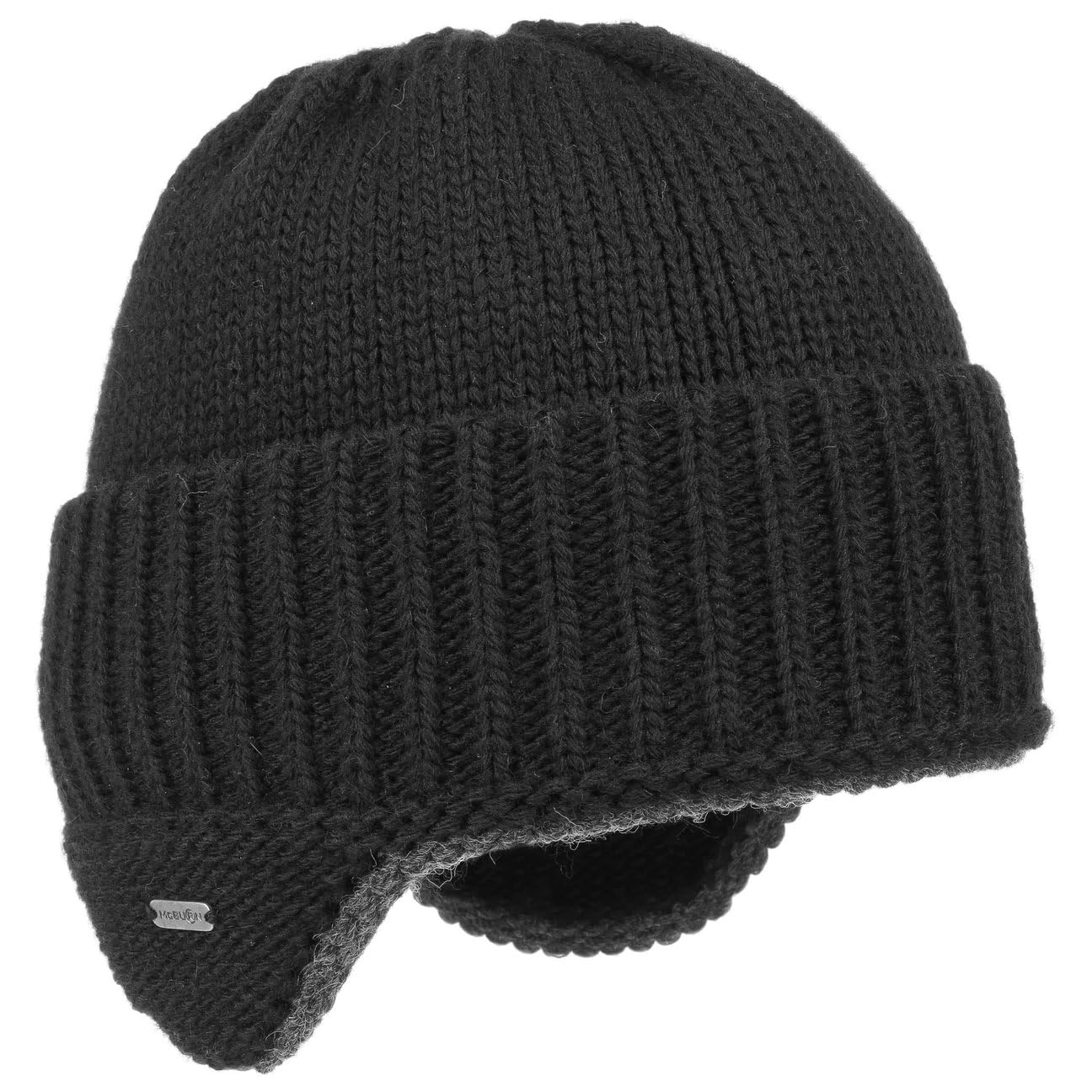 Anton Knit HatMężczyźni - Made in Italy czapka wełniana na zime narciarska Z podszewką, podszewką Zima jesień-zima