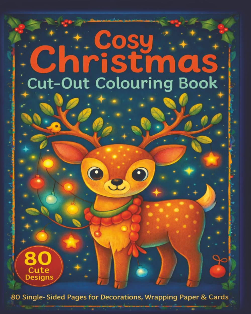 Cosy Christmas Cut-Out Colouring Book: By Fairy Tale Finds