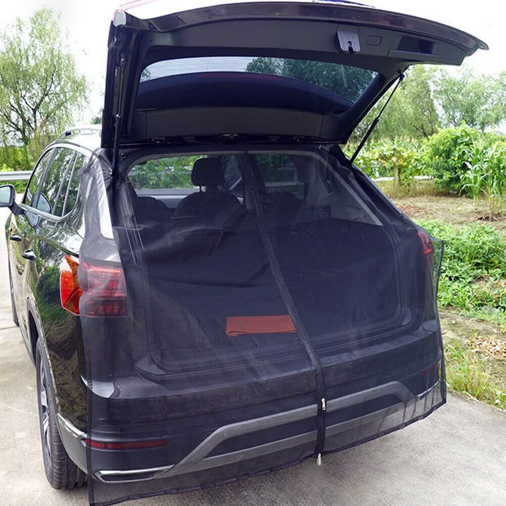 MC&SA Tenda per Portellone Posteriore SUV, Riparo per la Privacy, Idrorepellente, Nero, Portatile, Spogliatoio, per Bicicletta, WC, Doccia, Dormire, Spiaggia, Nuoto, L: 1,5 m x 1,5 m x 2,3 m, 6