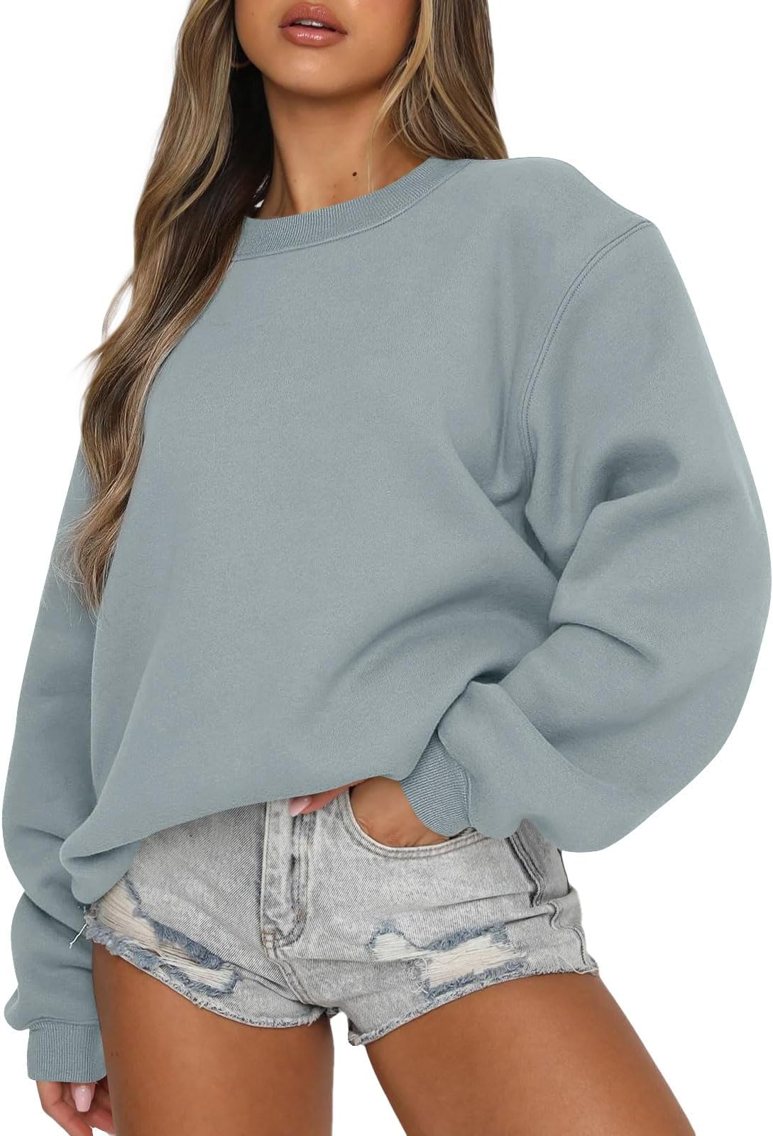EFANWomens Sweatshirts Oversized Crewneck Y2K Hoodies Fall Fashion 2025 Teen Girls Clothes Cute Winter Pullover Sweater