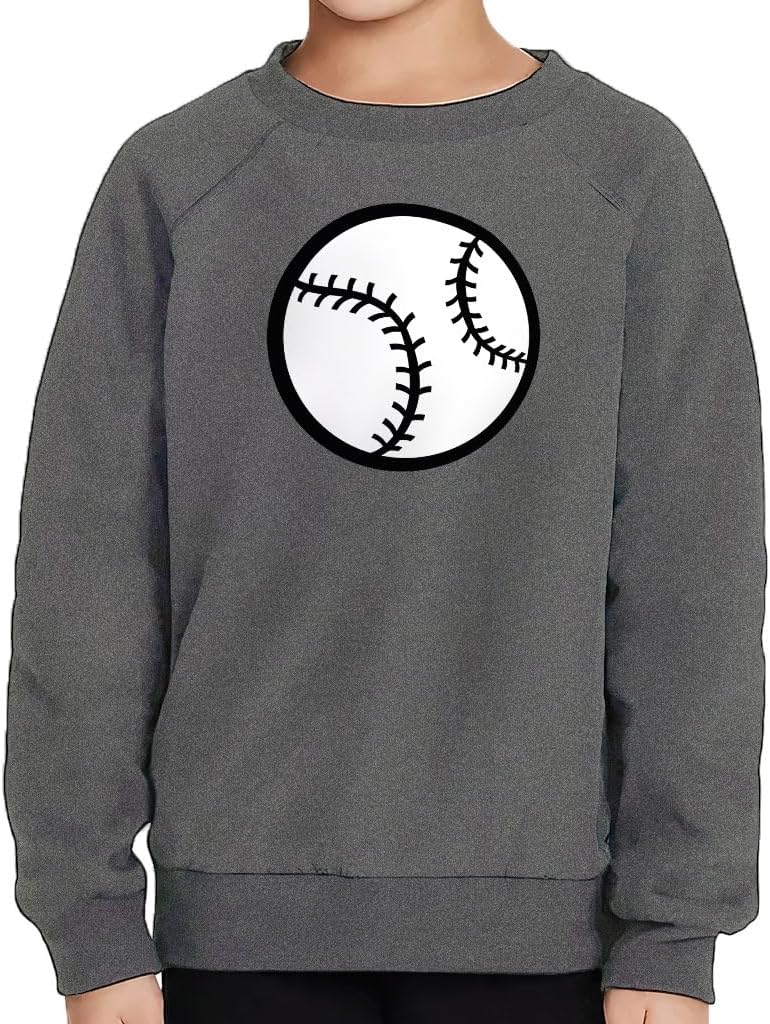 Baseball Themed Toddler Raglan Sweatshirt - Cute Boy Gifts - Baseball Lovers Items for Boys