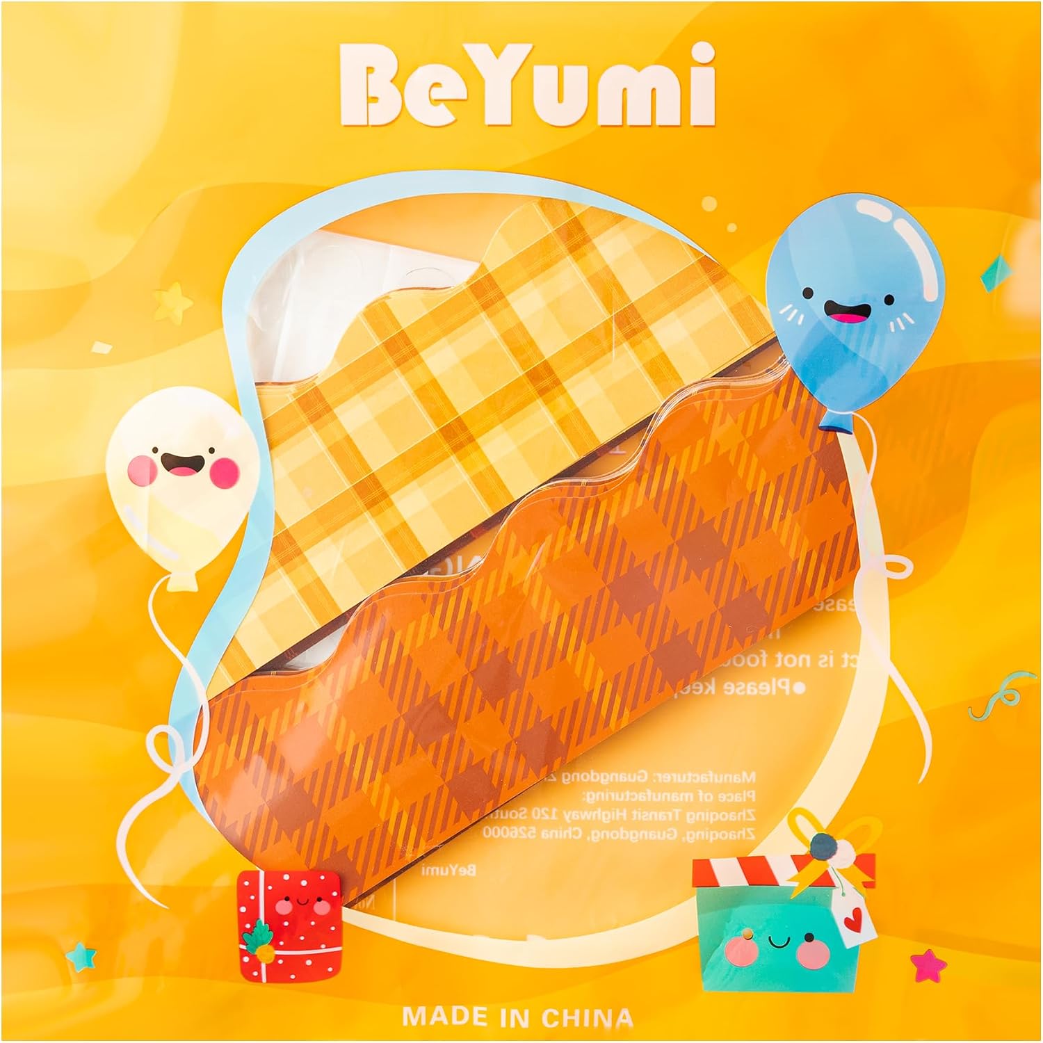 BeYumi 96Pcs Fall Yellow Orange Brown Plaid Bulletin Board Borders Autumn Thanksgiving Plaid Scalloped Border Trims Fall Harvest School Classroom Office Chalkboard Blackboard White Board Wall Decor