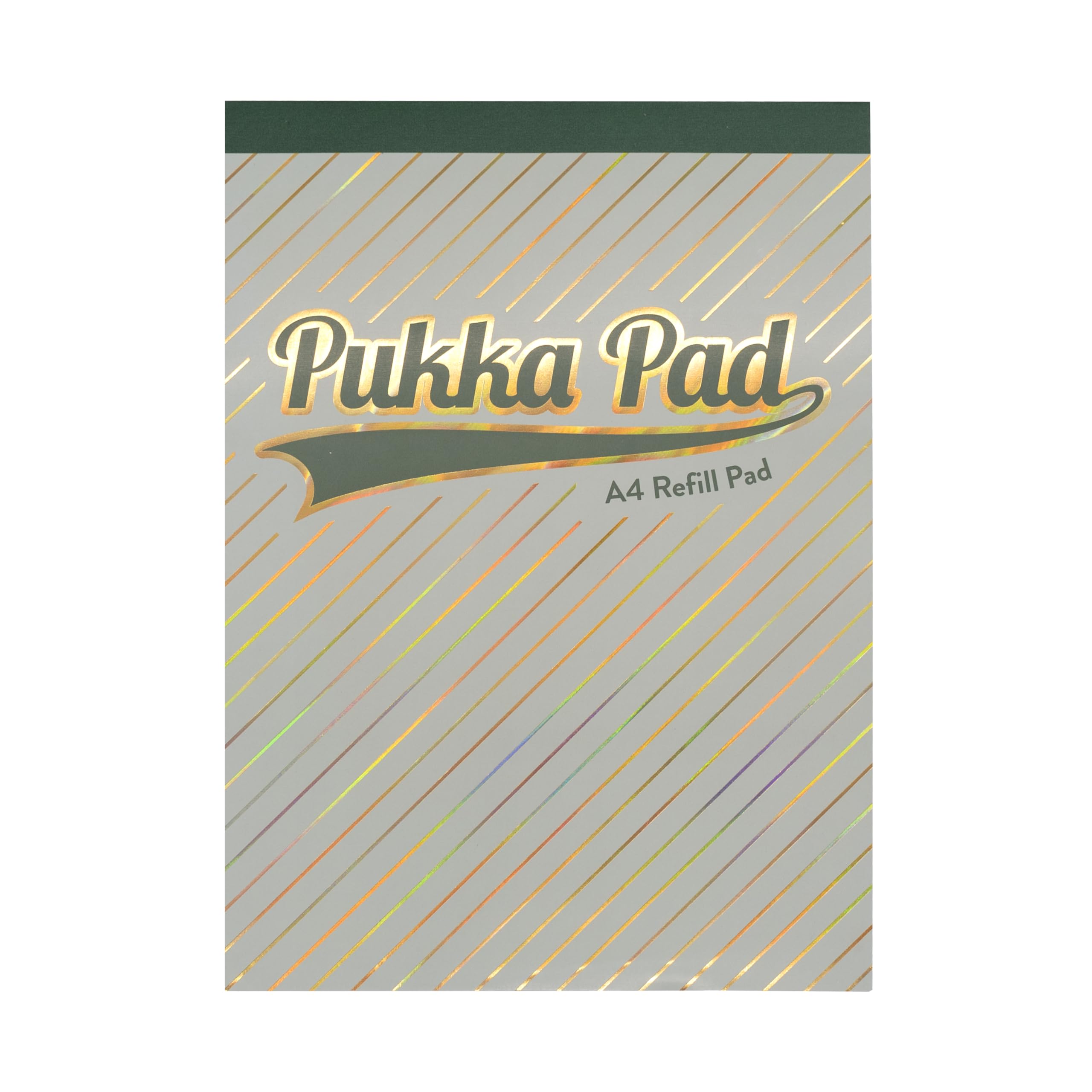 Pukka Pad Haze - Blocco di ricarica formato A4, confezione da 6 quaderni rilegati con nastro superiore con 160 pagine, 80 fogli di carta da 80 g/m² con righe e margini da 8 mm, con perforatori a 4