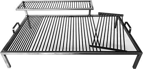 Miniatura 2 de Parrilla argentina de lujo con módulos de hierro extraíbles - Iron Argentina Grill - BBQ Parrilla Asado. (40 x 24 in)